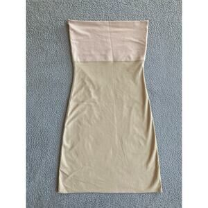Spanx Shapewear Cami Top Large Strapless Nude Cream Slimming Tummy Camisole